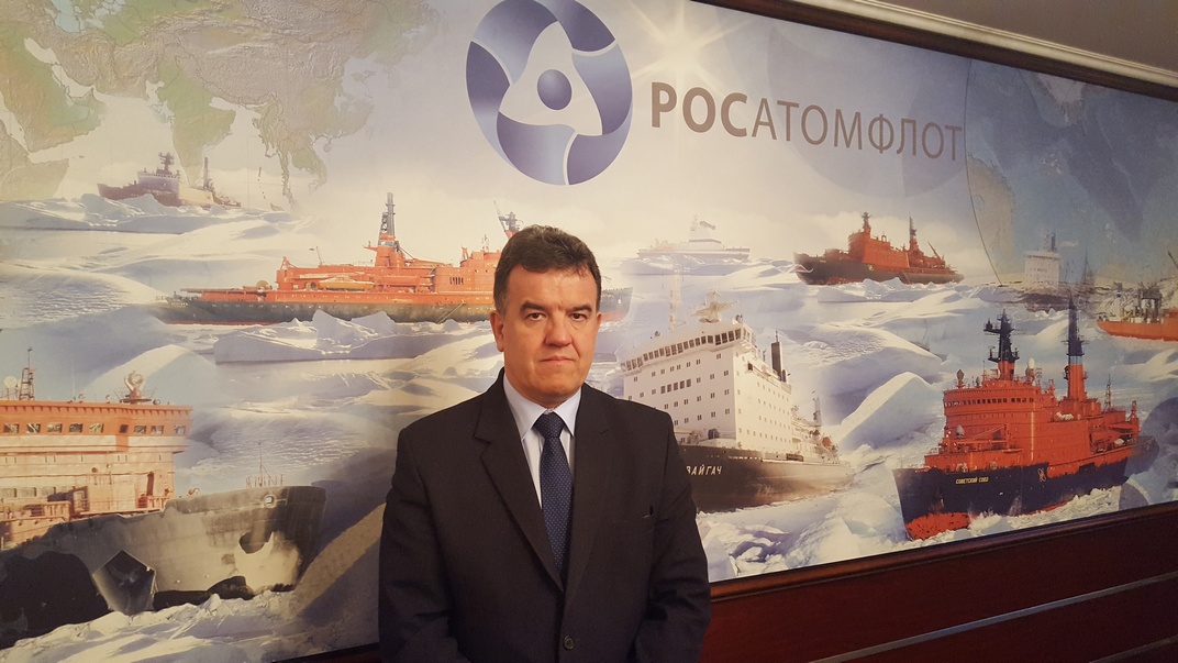 Leber Ferenc a Roszatom murmanszki leányvállalatánál. Fotó: Magánarchívum