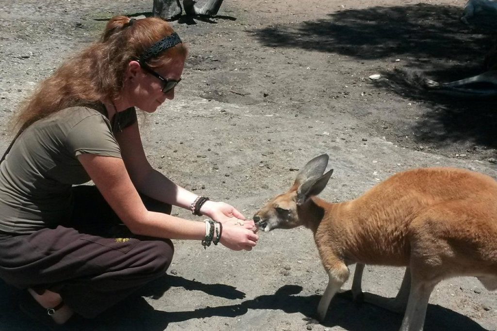 A kenguruval való találkozás sem maradt el. Fotó: magánarchívum