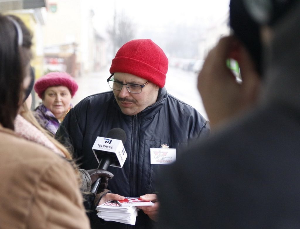Szarka Sándor, a Munkáspárt képviselőjelöltje. Fotó: Molnár Gyula/Paksi Hírnök