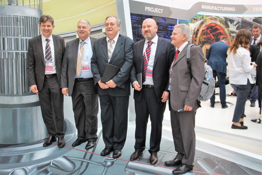 A Paks II. Atomerőmű Zrt. delegációjának tagjai az Atomexpo 2018-on. Fotó: Vida Tünde