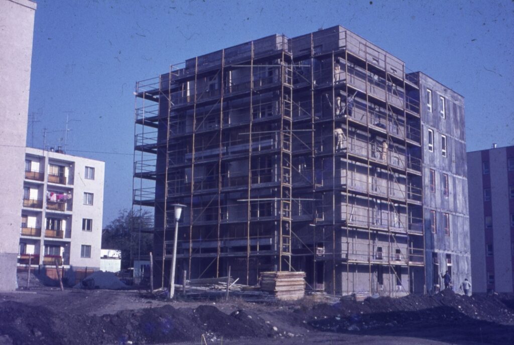 Épülnek a Váczi Mihály utcai társasháztömbök. Fotó: magánarchívum