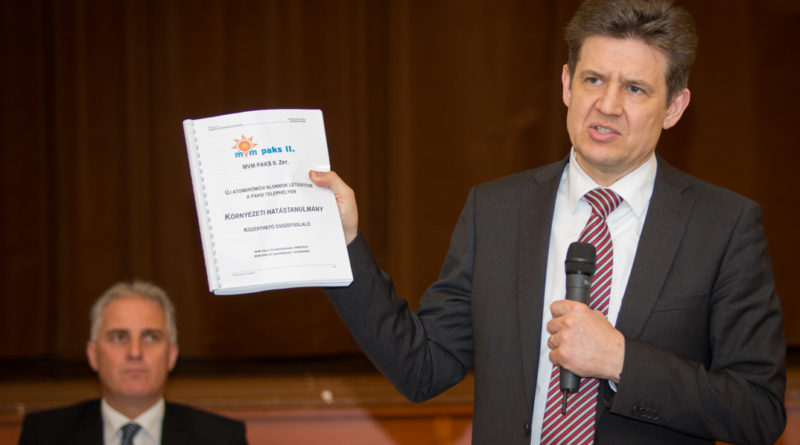 Aszódi Attila kormánybiztos. Fotó: Kövi Gergő/Paksi Hírnök