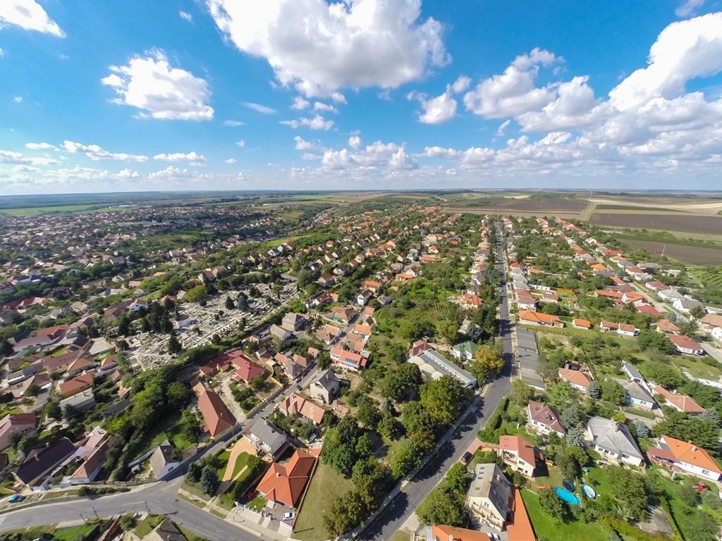 Paks légi felvétel. A kép illusztráció. Fotó: Babai István/Paksi Hírnök archív