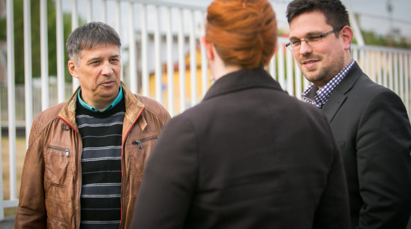 Mezősi Árpád, Heringes Anita és Bárány Tamás. Fotó: Kövi Gergő/Paksi Hírnök