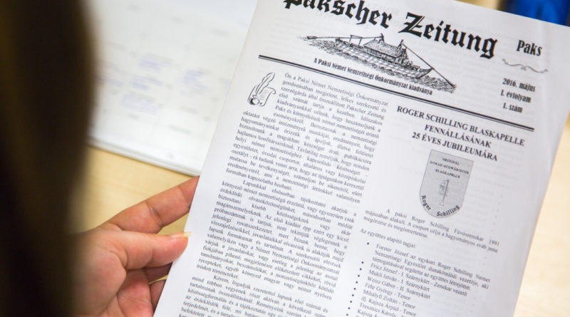 Pakscher Zeitung. Fotó: Kövi Gergő/Paksi Hírnök