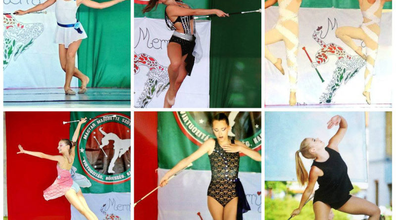 A Paksi Twirling és Botforgató Kulturális Sport Egyesület versenyzői Siófokon. Fotó: Vértes Fotó