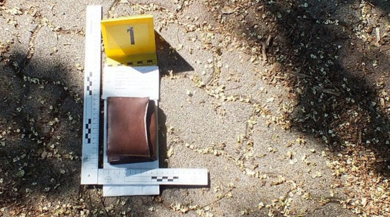 A tárca üresen került elő. Fotó: Tolna Megyei Rendőr-főkapitányság