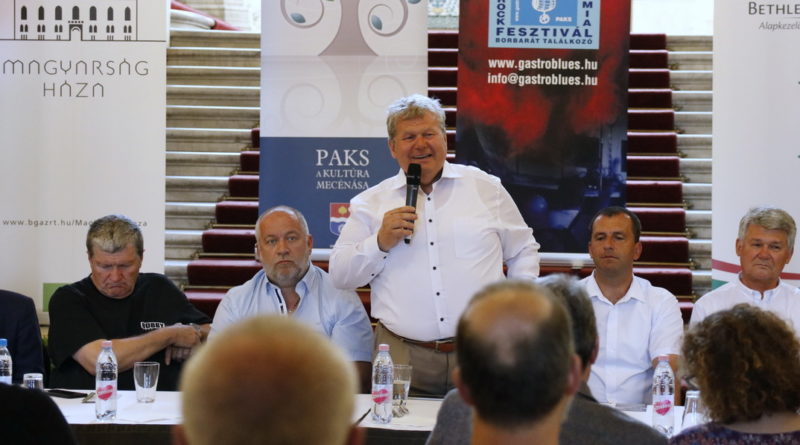 Gastroblues sajtótájékoztató a Magyarság Házában. Fotó: Molnár Gyula/Paksi Hírnök