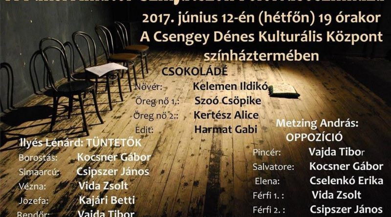 Az évad utolsó előadását tartja a Paksi Amatőr Színjátszók stúdió. Fotó: Csengey Dénes Kulturális Központ