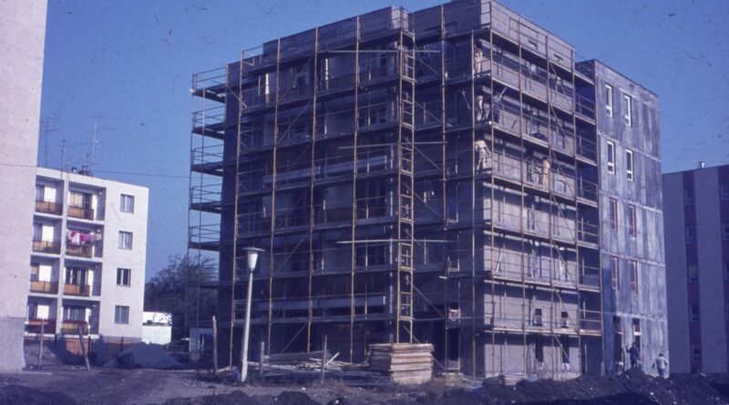 Épülnek a Váczi Mihály utcai társasháztömbök. Fotó: magánarchívum