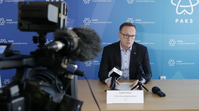Szabó Péter, Paks polgármestere. Fotó: Molnár Gyula/Paksi Hírnök
