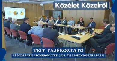 Közélet Közelről – 2026.01.12. – Az MVM Paksi Atomerőmű Zrt. 2025. évi legfontosabb adatai