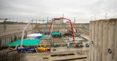 Ütemezetten halad az alaplemez kivitelezése Ütemezetten halad az alaplemez kivitelezése