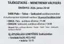 Tájékoztatás – Helyközi autóbusz-menetrendi változás Tájékoztatás – Helyközi autóbusz-menetrendi változás