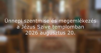 Ünnepi szentmise és megemlékezés a Jézus Szíve templomban