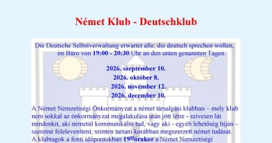 A német klub foglalkozásaira invitálnak A német klub foglalkozásaira invitálnak