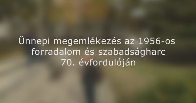 Ünnepi megemlékezés az 1956-os forradalom és szabadságharc 70. évfordulóján – 2026.10.23.